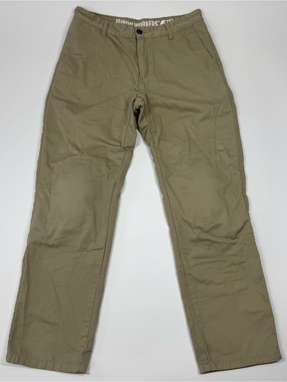 IRON WORKERS Riding Chino Pants Tan Padded with Re CE-approved armor Size 34